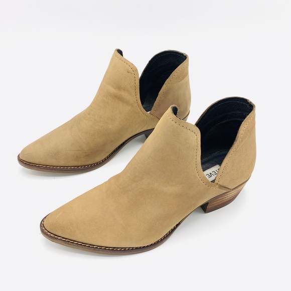 Steve Madden Women's Austin Brown Leather Booties - Picture 4 of 6